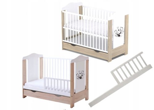  Skrzat Franek wooden bed, 60 x 120 cm, white