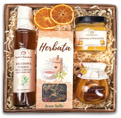  GIFT BASKET natural preserves + tea