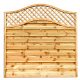 PERGOLA FENCE WITH DOUBLE WAVE LUX VERSION FOR SCREWING
