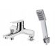 Single-lever bath and shower faucet Laveo Appia Chrome + Kuchinox Orca exposed shower set