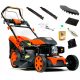  Gas lawn mower with basket German 173 cm³ capacity basket 65 l, cutting width 51 cm