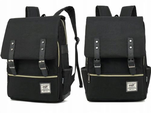 Durable 15.6" Oxford Laptop Backpack - Black