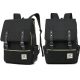  Oxford school backpack with one compartment, black, 17 years