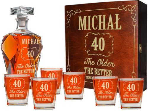  CARAFE BOX GLASSES SET WITH ENGRAVING GIFT