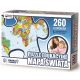  PUZZLE 260 EDUCATIONAL WORLD MAP, ZACHEM