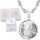  SILVER CHAIN AND MEDAL MOTHER OF GOD COMMUNION BAPTISM CONFIRMATION