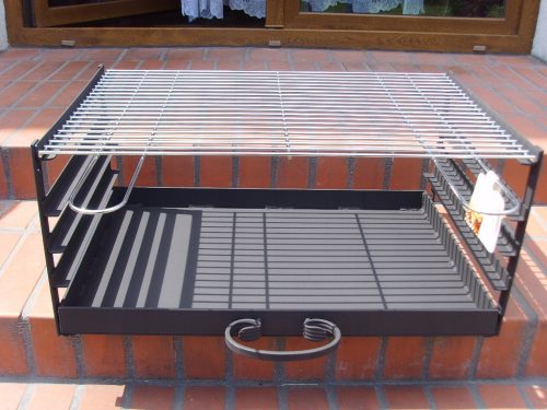  BRICK GRILL INSERT 67X40 GRATE ASH TRAY