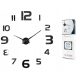  Smart Diy Wall Clock, Silver, 130 cm