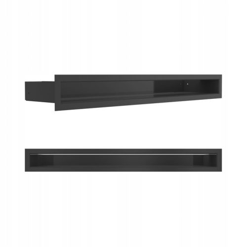 Chimney ventilation grille Kratki Luft 60x600 mm black 2 pcs.