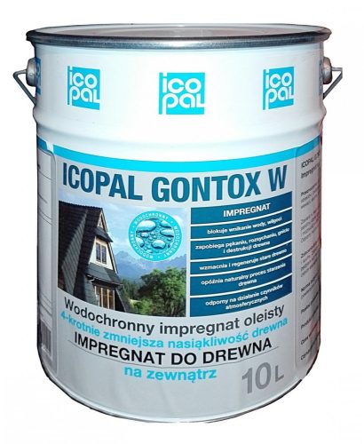 Icopal Gontox Wood Impregnation W 10 l, colorless