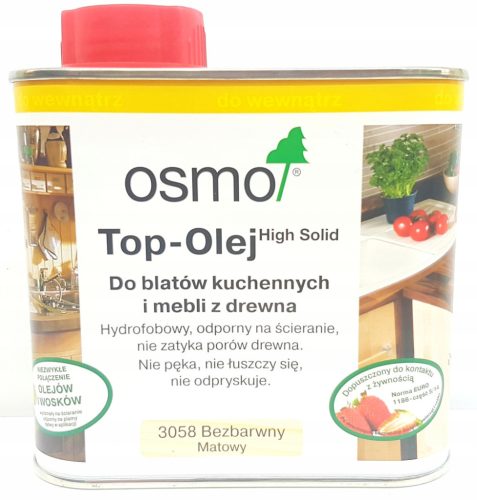 Osmo 3058 colorless matt oil for worktops 500 ml