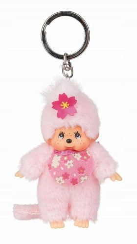  Monchhichi 242467 Keychain 11cm Monkey pink