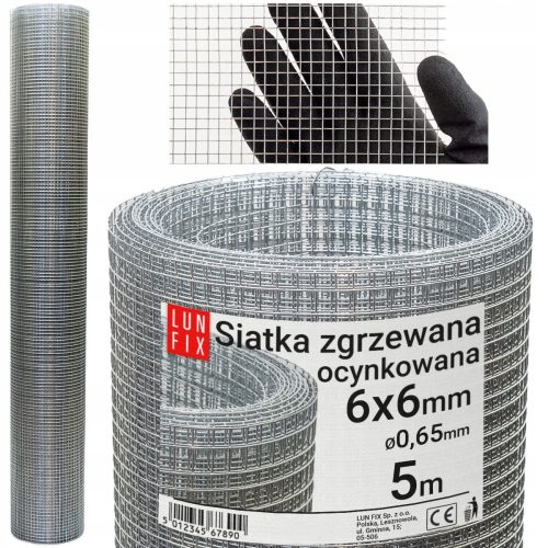 Galvanized welded mesh Lun Fix O00056K 5 m