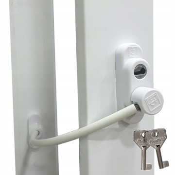  Penkid key-operated window lock, white