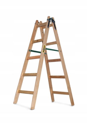 Drabest ladder 3 m wood 2 x 10 to 150 kg