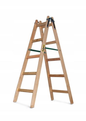 Drabest ladder 3 m wood 2 x 10 to 150 kg