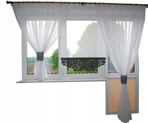 Curtains, Curtains ready Firana wool privacy panel 300 cm x