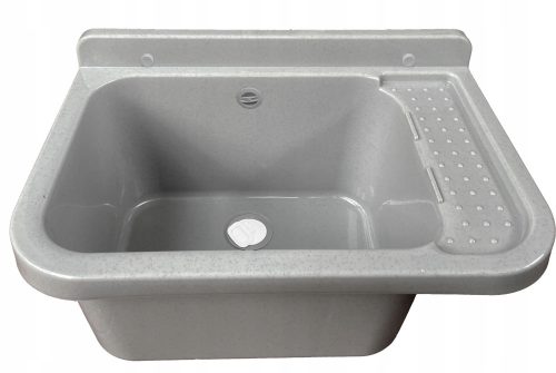 Perfecto single-bowl sink, black polypropylene