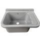 Perfecto single-bowl sink, black polypropylene