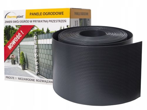  Thermoplast-Zaunband 19 cm x 26 m Graphit