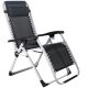 Sun loungers and garden and terrace Art 3 deck chair, black metal