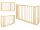  Barrier for doors, fireplace, stairs Maluchowelove accessories, screwed, extensions transparent