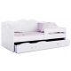  AJKmeble Lili bed 80 x 180 cm white