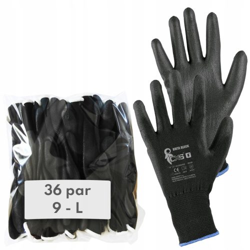 Gants CXS Brita Noir Taille 9 - L 36 paires