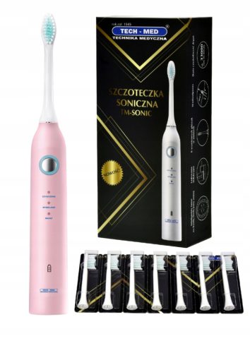  Electric Toothbrush TECH-MED TM-SONIC Pink 5901812547606