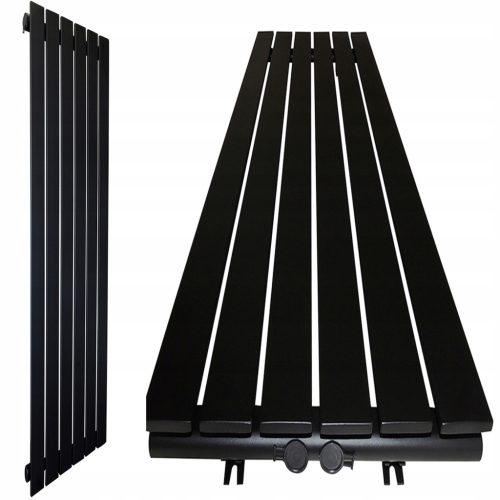  LOFT decorative radiator 140x45 Black Structure 837W