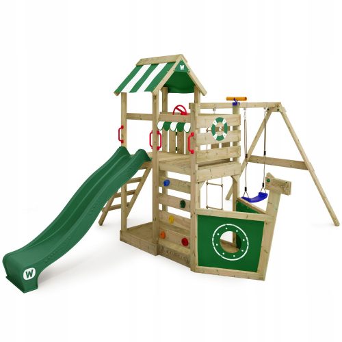 WICKEY SeaFlyer wooden playground with swing