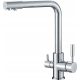 Hydroland Trio Stand-Kitchen Faucet, Silver