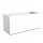  Elho flowerpot 88 cm x 39 x 41 cm, white plastic