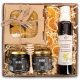  Honey gift basket with honey candle and Green Touch dandelion syrup