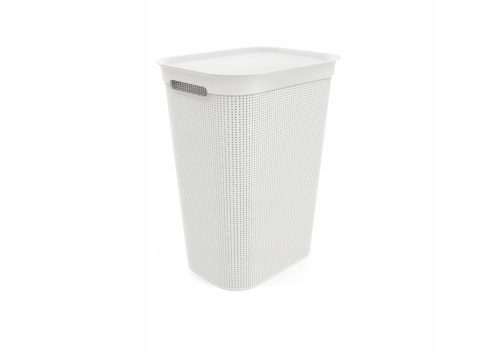  Rotho 50l freestanding laundry basket, white