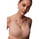  All beige shaping bra Mama Easy M smooth cotton bra without underwire for sleeping, size 80D