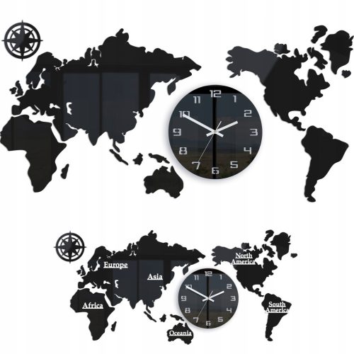  ModernClock wall clock white, grey tones, silver 110cm