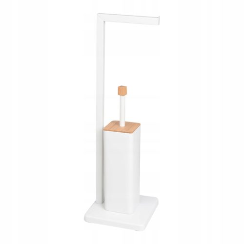 Toilet Brushes White Set of Brush and Paper Holder by Yoka Home