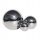  Set of three garden balls, 20, 15 and 10 cm