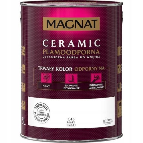 Magnat Ceramic Wall Paint 5 l C45 Matt White