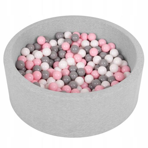  Selonis dry pool 200 balls 90x30 cm white-grey-powder pink