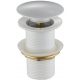  Mexen round Click-Clack cap without overflow, white