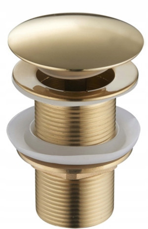  Round Click-Clack cap without overflow Mexen Gold, Gold
