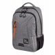  Herlitz school backpack with multiple compartments, black, orange tones, grey tones and silver, 18 l