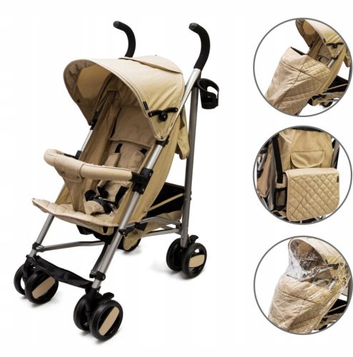  Bauerkraft stroller, umbrella bag, beige