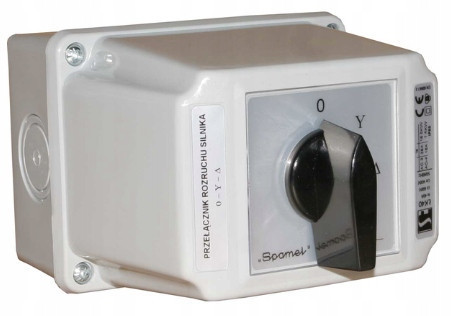 Star-delta cam switch 3P 40A in housing