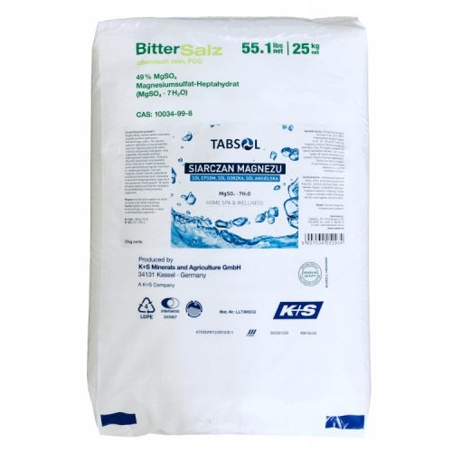  Tabsol Magnesium Sulfate 25 kg Bath Salt