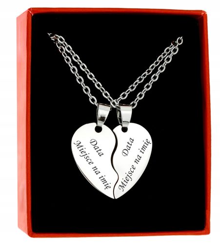  Jada Necklaces Two Halves of a Heart Silver