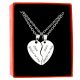  Jada Necklaces Two Halves of a Heart Silver