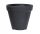  Prosperplast flowerpot, 58 cm x 58 x 47 cm, diameter 58 cm, plastic in grey and silver